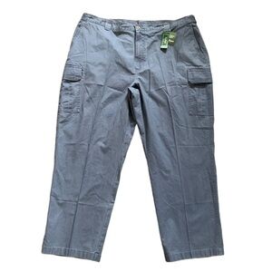 L.L. Bean Vintage New Old Stock Tropic Weight Cargo Comfort Waist Pant In Indigo
